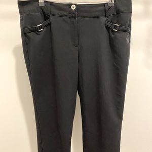 Navy Zac & Rachel blue cuffed crop pants size 12
